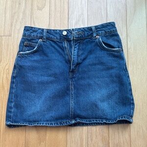 Topshop Blue and Mini Skirt